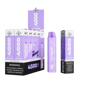 Crave Max Beast 4500 Box puff ice grape